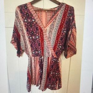 Floral Bohemian Women Top - Multicolor